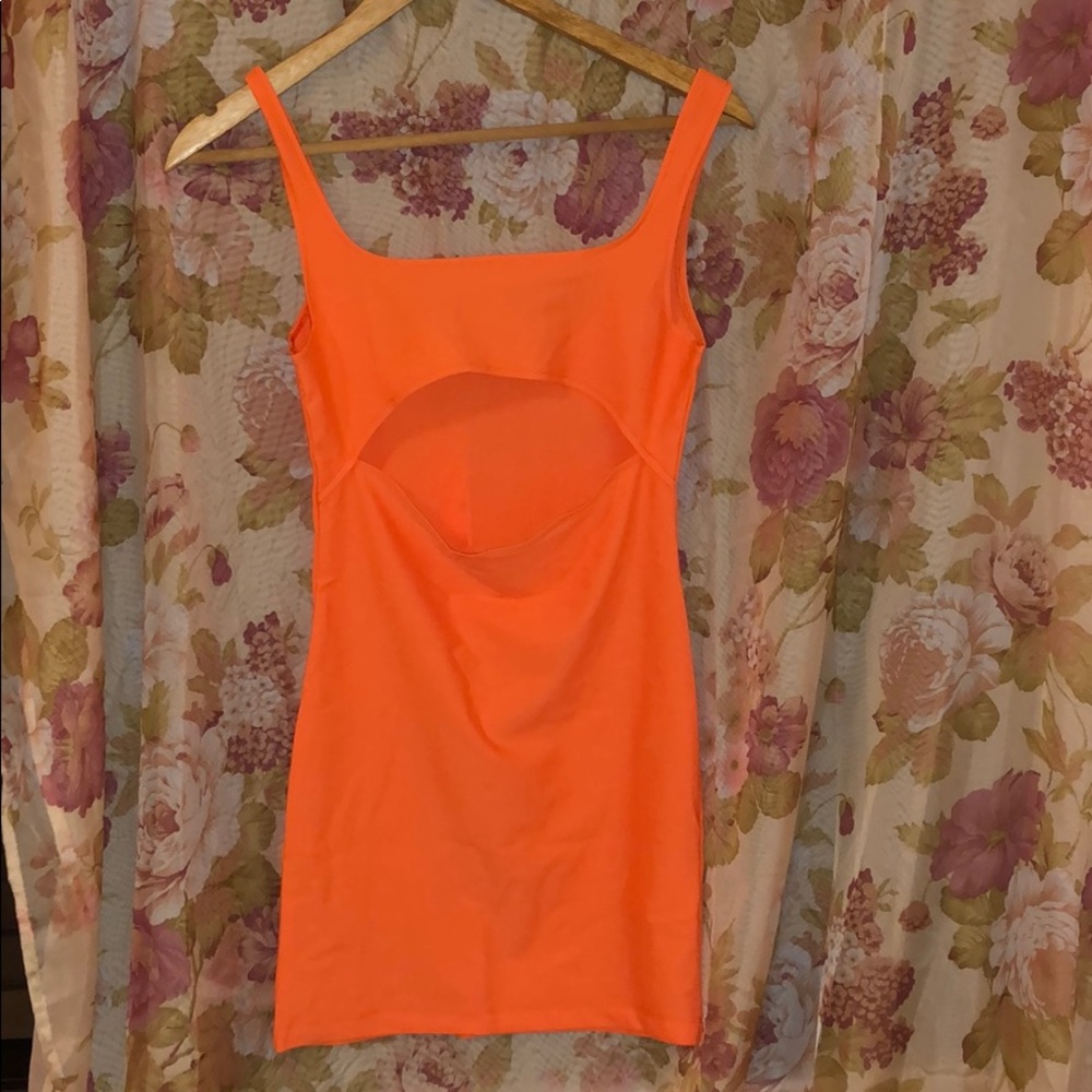 Urban Outfitters orange mini dress
